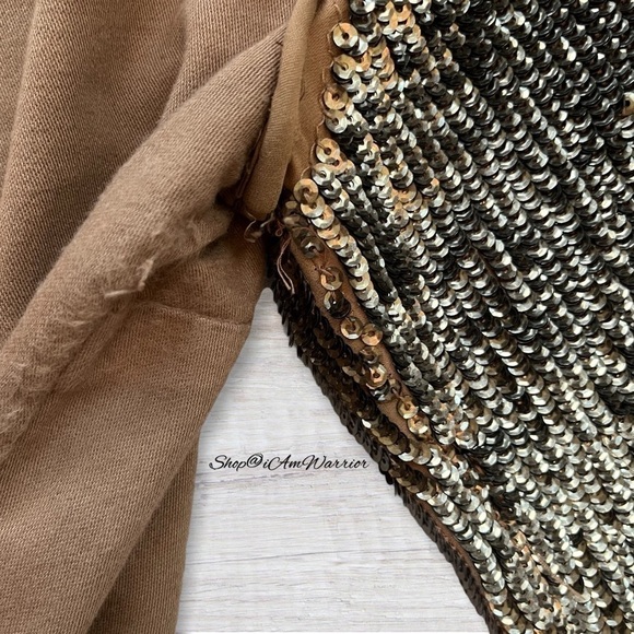 J.Crew Collection sable brown buttondown w/ silk sequin sleeves *shop@iamwarrior - Picture 13 of 15